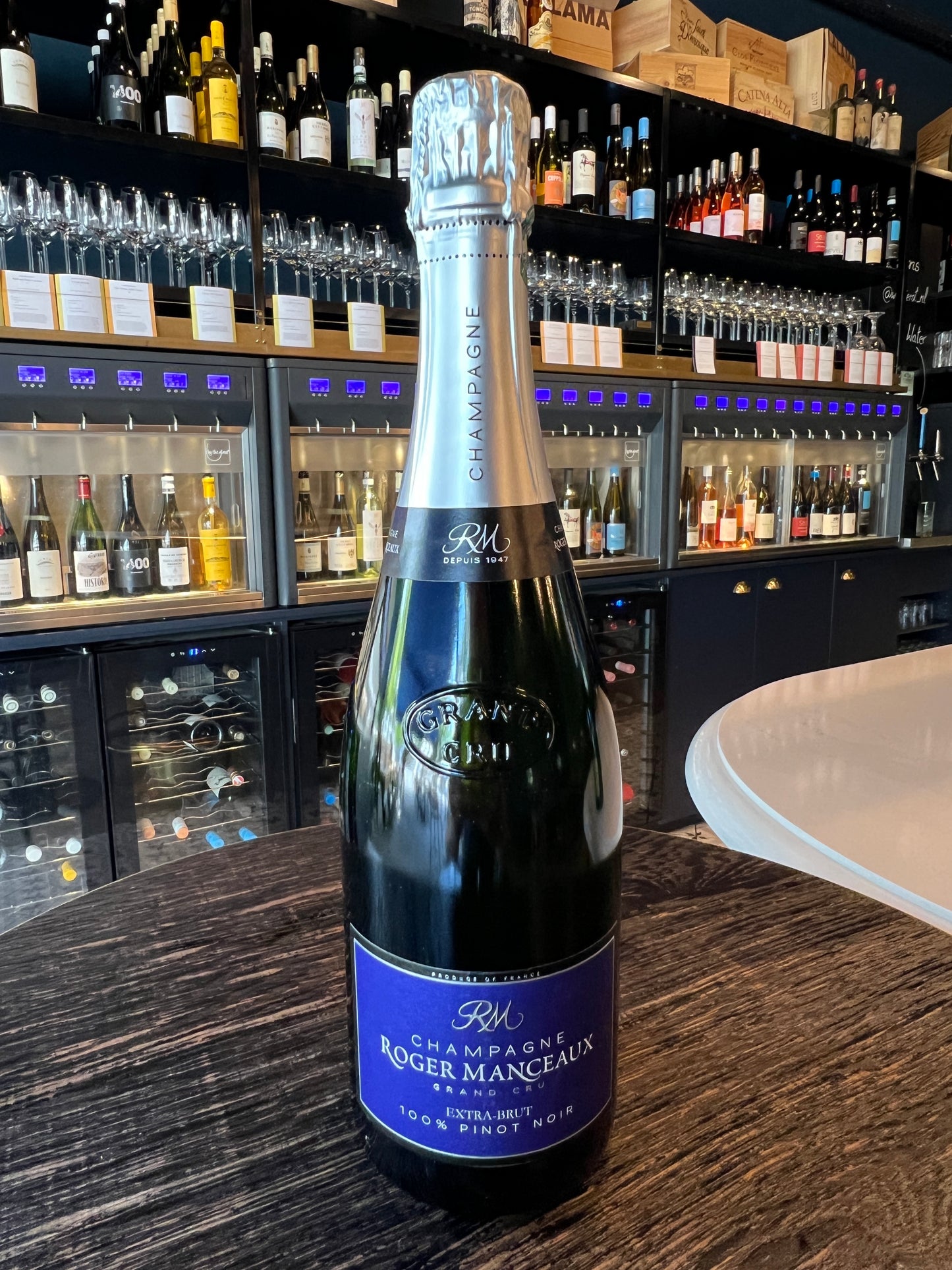 Roger Manceaux Champagne Extra Brut Blanc de Noir Grand Cru